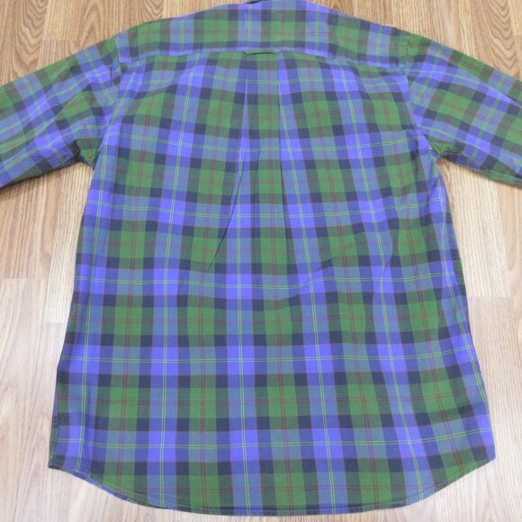 ORVIS REGULAR FIT 100% COTTON SHIRT VIOLET, OLIVE, RED & WHITE Sz MEDIUM, M - Picture 4 of 4